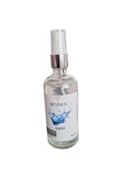 100 ml Cam Şişe Metal Yüzüklü Parmak Sprey Kolonyalar – 80° Ferahlık ve Şıklık Aqua