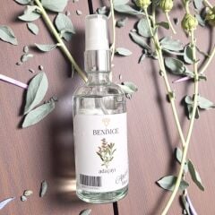 100 ml Alkolsüz Cam Şişe Metal Yüzüklü Sprey Kolonyalar – Benimce’den Özel Seri
