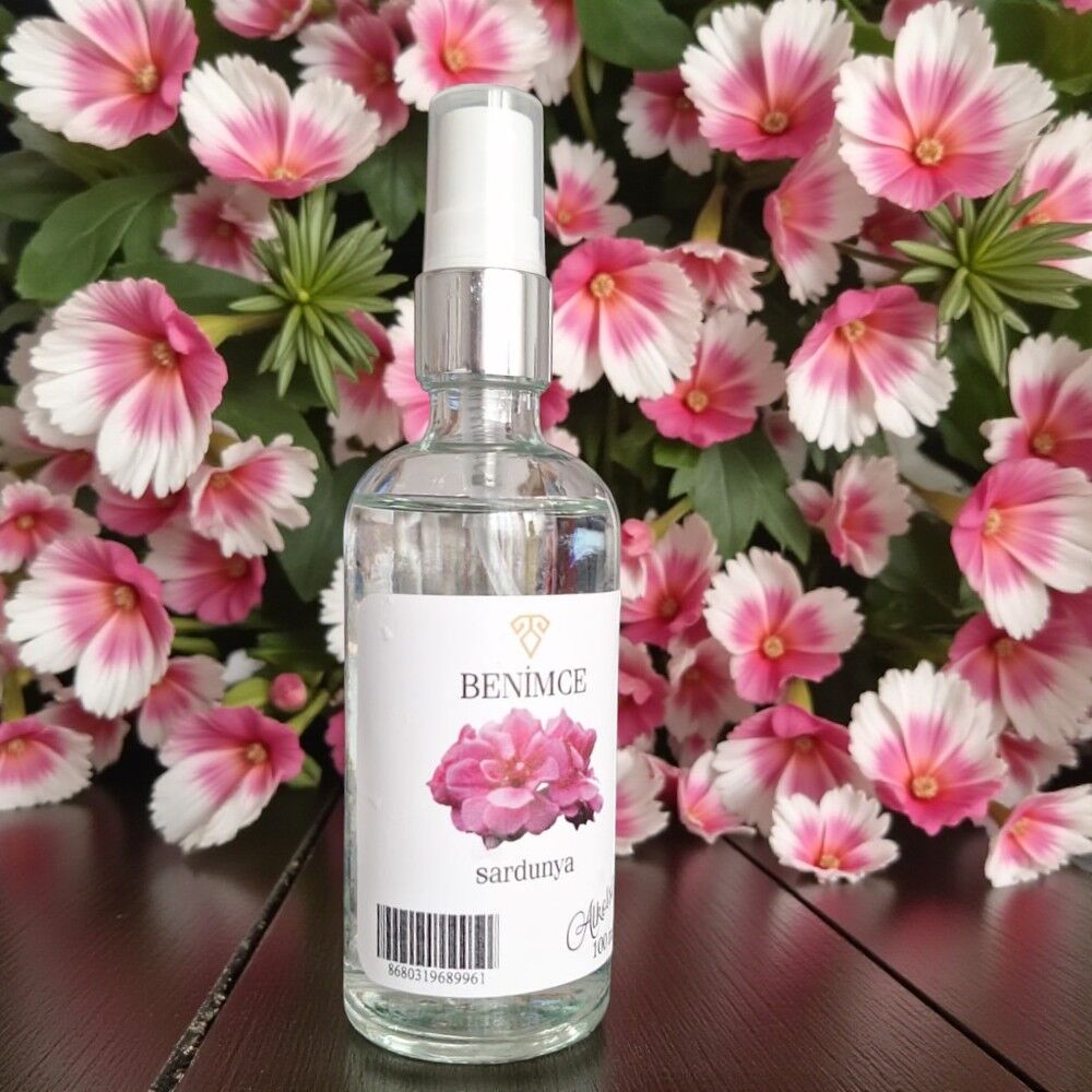 100 ml Alkolsüz Cam Şişe Metal Yüzüklü Sprey Kolonyalar – Benimce’den Özel Seri Sardunya