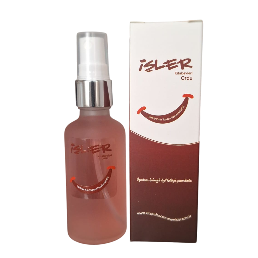 50 ml Buzlu Cam Şişe Metal Yüzüklü Sprey 80°