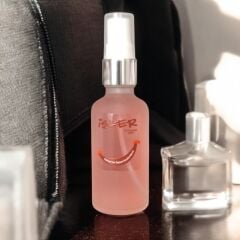 50 ml Buzlu Cam Şişe Metal Yüzüklü Sprey 80°